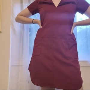 Sophisticated dress in a gorgeous deep red